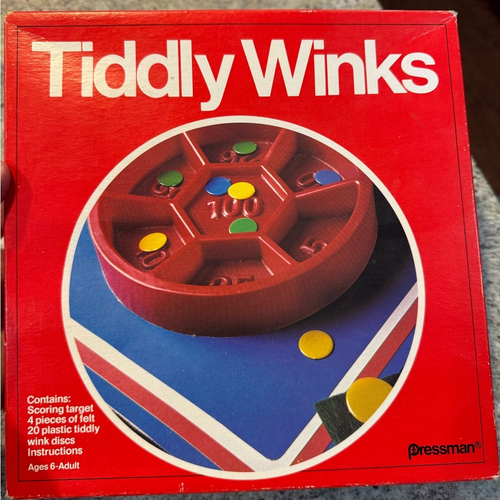 Vintage Tiddly Winks Game